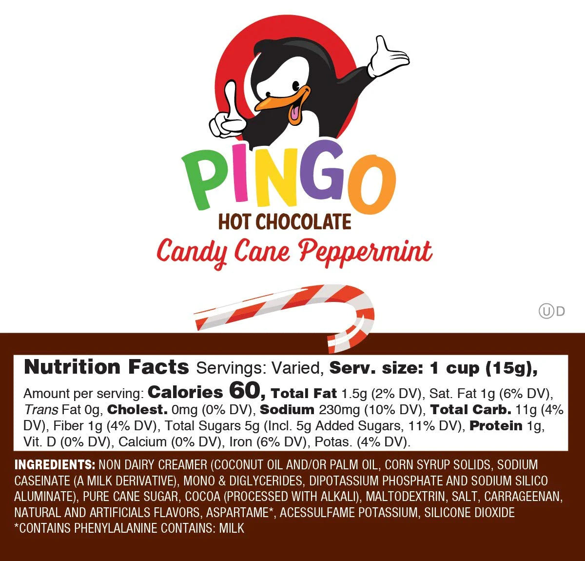 Pingo Candy Cane Peppermint Hot Chocolate 40 Pack