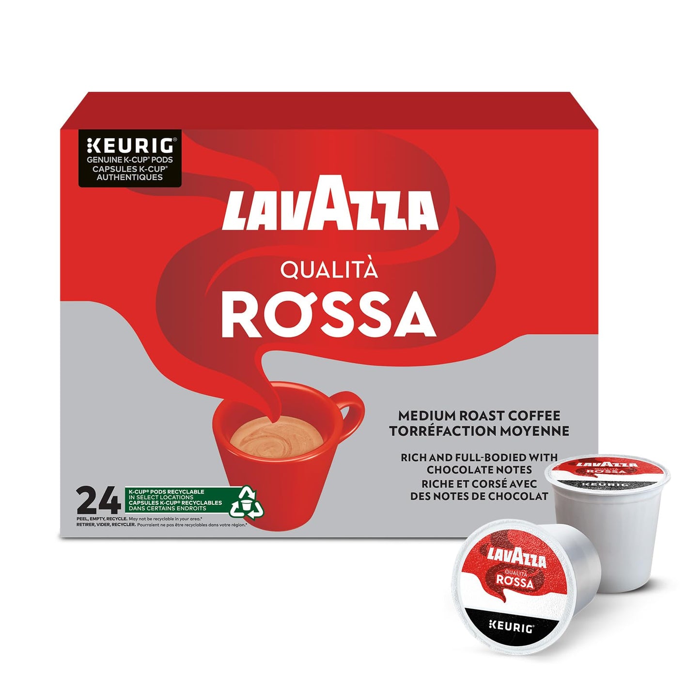 Lavazza Crema e Gusto Medium Roast Coffee, 24 Count