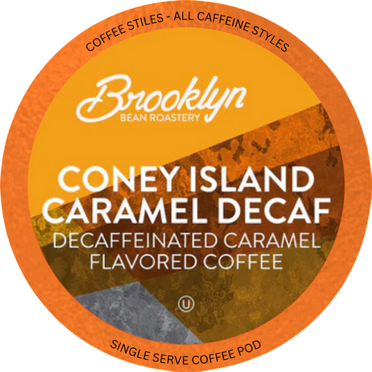 Brooklyn Bean Decaf Coney Island Caramel 40 Pack