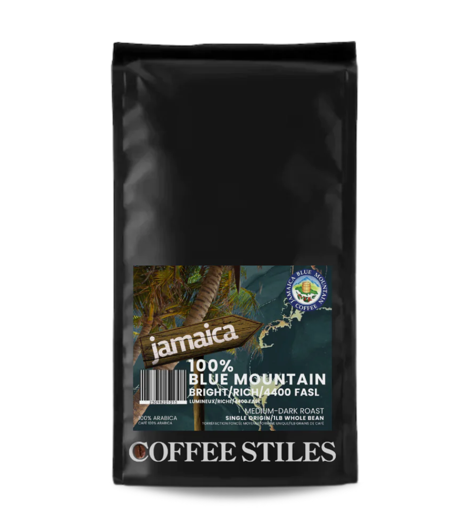 Coffee Stiles Jamaican 100% Blue Mountain Whole Bean 1lb