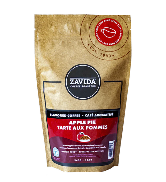 Zavida Whole Bean Apple Pie 12oz Flavored Coffee