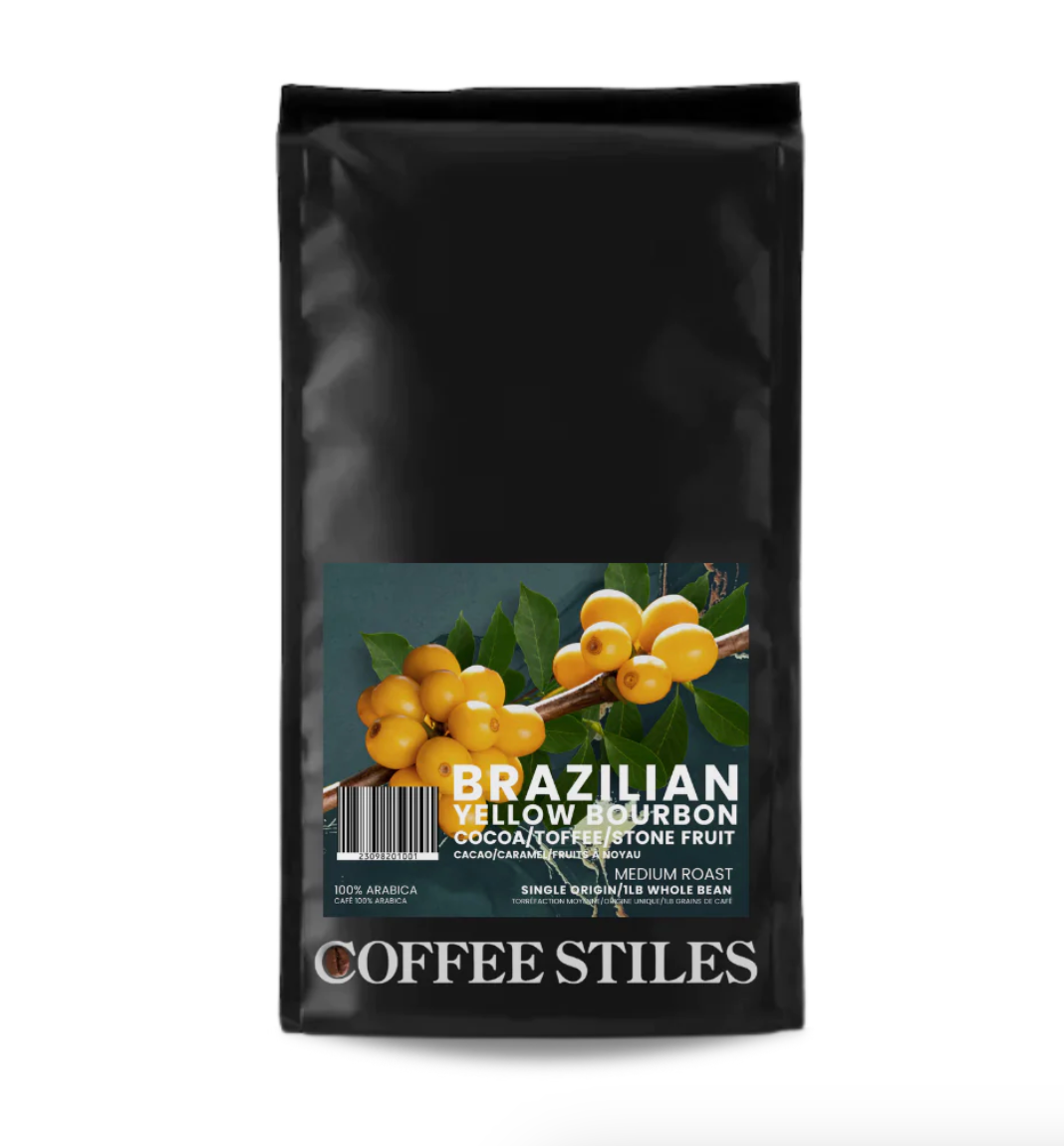 Coffee Stiles Brazilian Yellow Bourbon Whole Bean 1lb