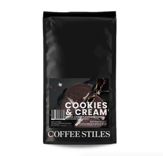 Coffee Stiles Cookies & Cream Whole Bean 1lb