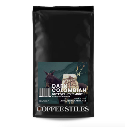 Coffee Stiles Dark Colombian Whole Bean 1lb