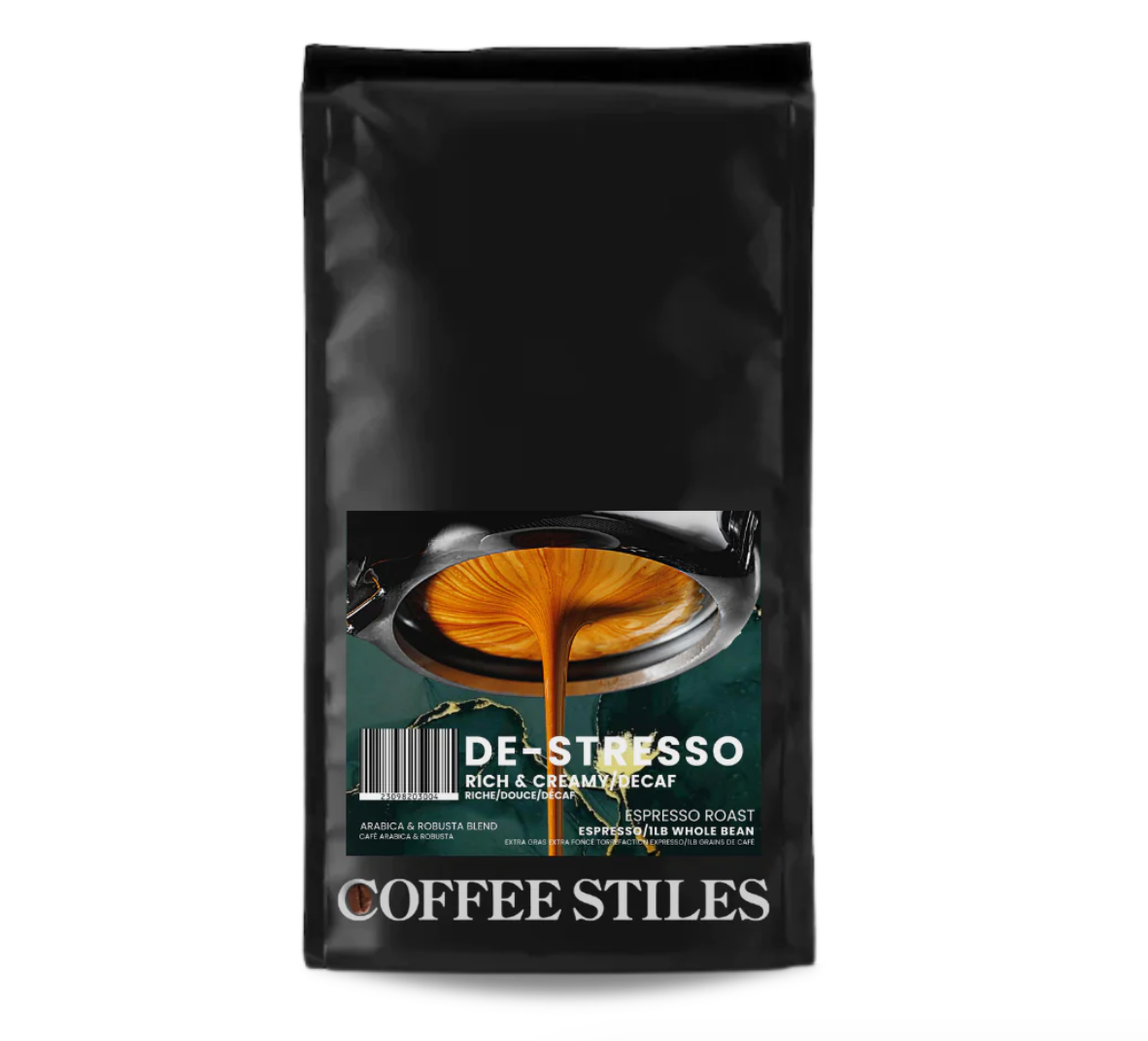 Coffee Stiles De - Stresso Bean 1lb