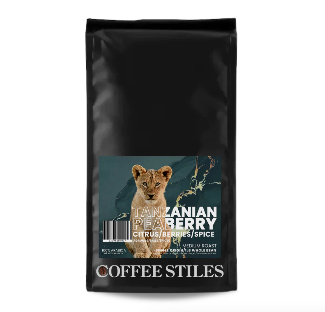 Coffee Stiles Tanzanian Peaberry Whole Bean 1lb