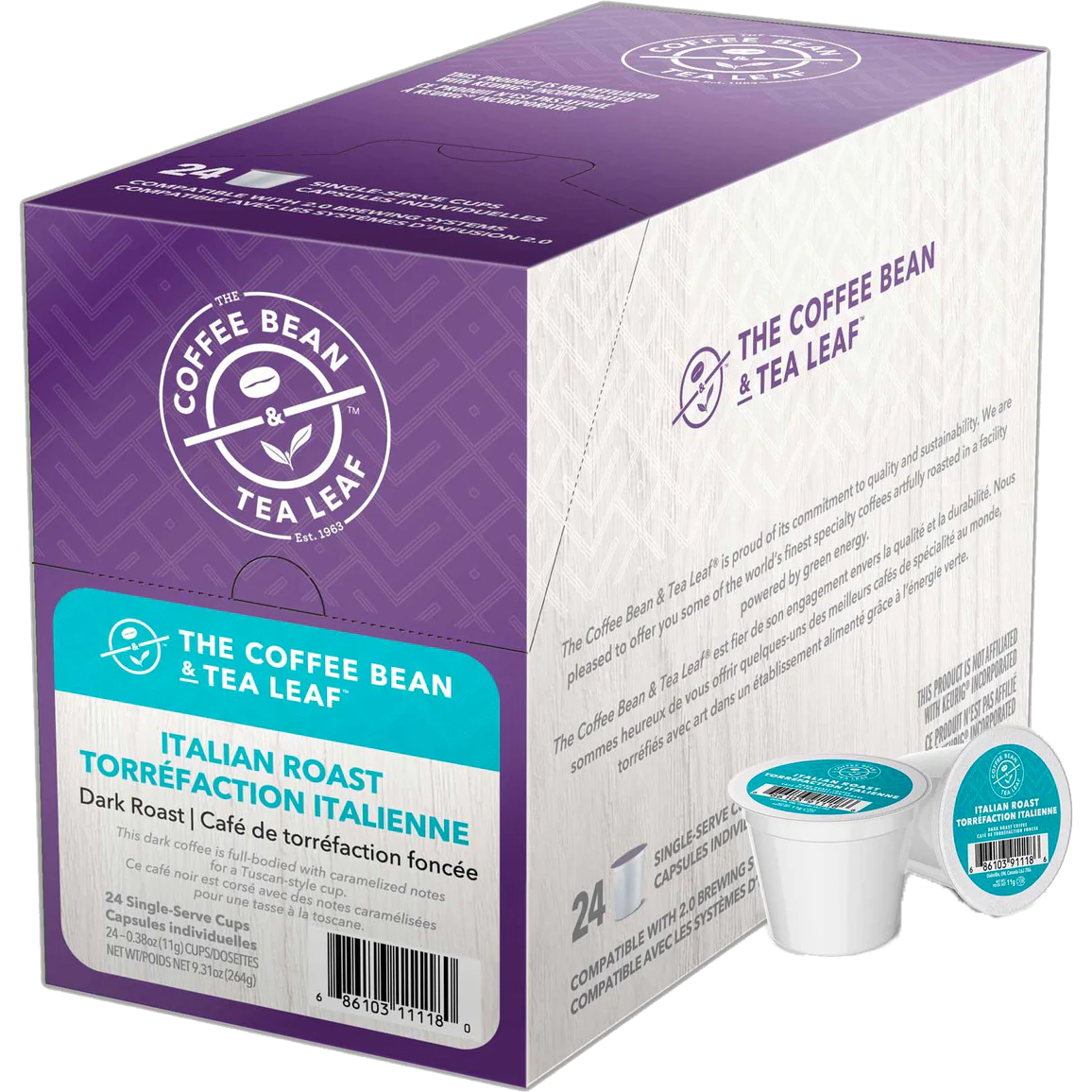 Coffee Bean & Tea Leaf Italian Roast 24 Pack