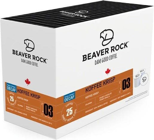 Beaver Rock Koffee Krisp Decaf 25 Pack