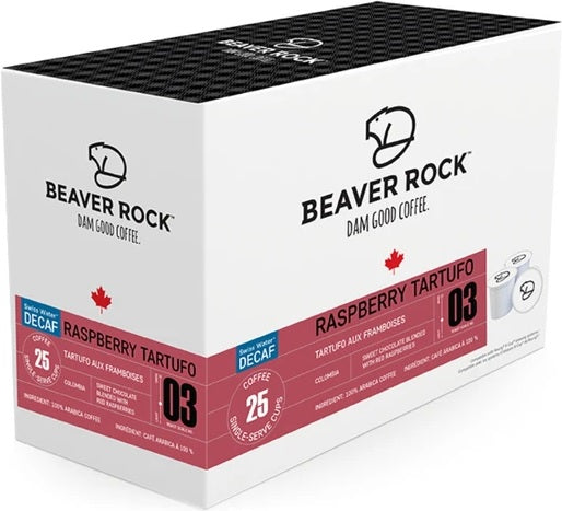 Beaver Rock Raspberry Tartufo Decaf 25 Pack