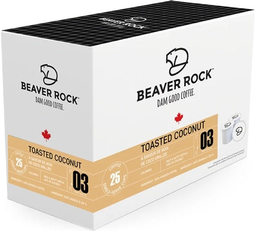 Beaver Rock Toasted Coconut 25 Pack