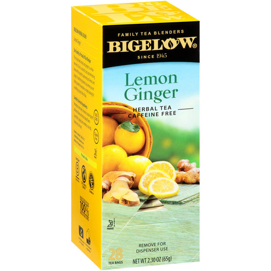 Bigelow Lemon Ginger Herbal Tea 28 Pack