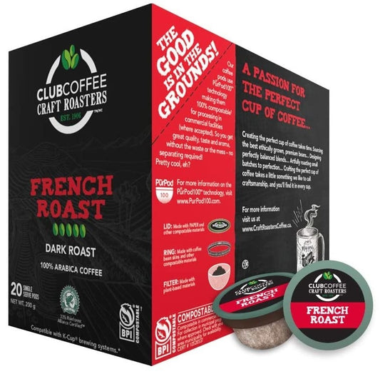 Club Coffee French Roast 20 Pack