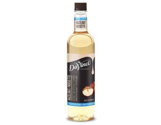 Da Vinci Hazelnut Sugar Free 750ml