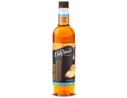 Da Vinci Peach Sugar Free 750ml