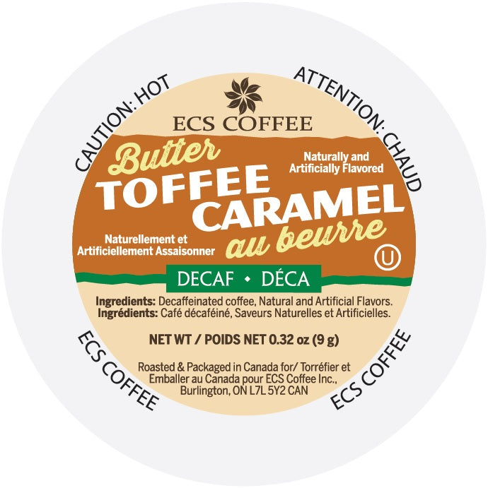 ECS Coffee Decaf Butter Toffee 24 Pack