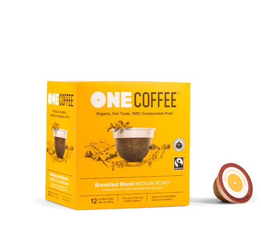 One Coffee Breakfast Blend Medium Roast 18 Pack