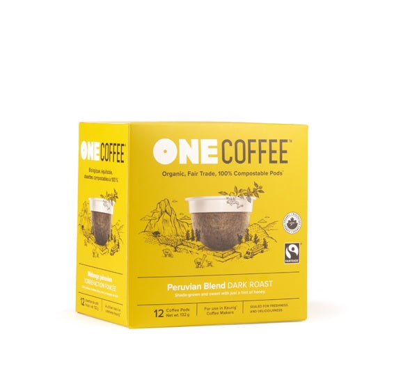 One Coffee Peruvian Dark Roast 18 Pack