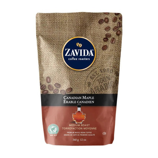 Zavida Whole Bean Canadian Maple 12oz Flavored Coffee