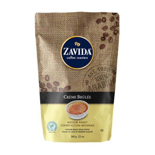 Zavida Whole Bean Creme Brulee 12oz Flavored Coffee