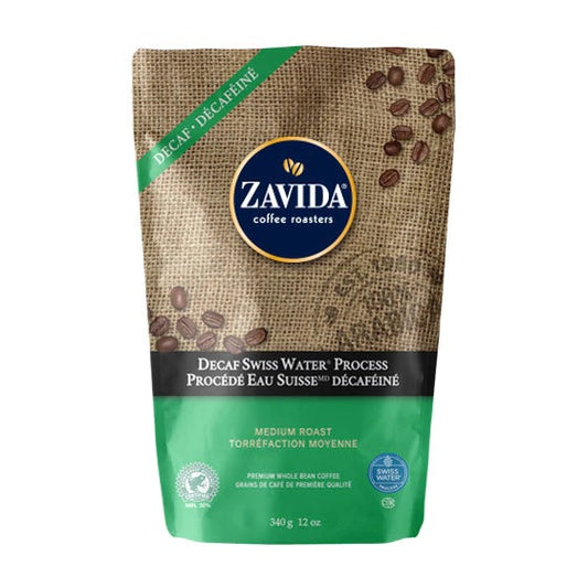 Zavida Whole Bean Decaf Colombian Swiss Water Process 12oz Coffee