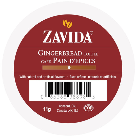 Zavida Gingerbread Seasonal Coffee 24 Pack