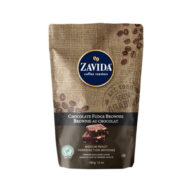 Zavida Whole Bean Chocolate Fudge 12oz Flavored Coffee